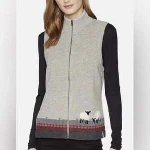 Woolrich XL women’s lambswool grey sweater vest